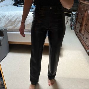 Aritzia Wilfred The Melina faux leather pants